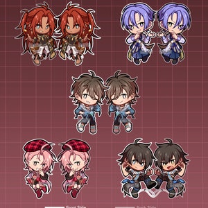AUF LAGER Nu Karneval Acryl Charms | Inoffizieller Fan Merch | Dante, Aster, Kuya, Garu, Eiden