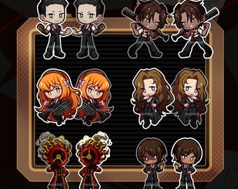 IN STOCK Limbus Company Acrylic Charms Set 02 | Unofficial Fan Merch | Meursault, Heathcliff, Ishmael, Rodion, Dante, Outis