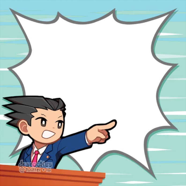 May include: A cartoon illustration of a man in a blue suit and red tie pointing to a large white speech bubble. The background is a light blue with white stripes.