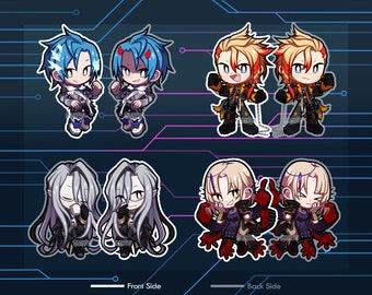 RESTOCKED holoTEMPUS Acrylic Charms | Unofficial Fan Merch | Regis Altare, Magni Dezmond, Axel Syrios, Noir Vesper