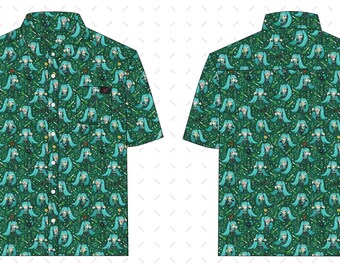 PREORDER Hatsune Miku Button Up Shirt | Unofficial Fan Merch [shipping MID JULY]