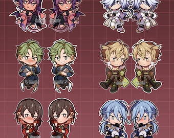 RESTOCKED Nu Carnival Acrylic Charms | Unofficial Fan Merch | Morvay, Blade, Olivine, Quincy, Yakumo, Edmond