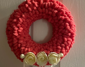 Coral Flower Wreath