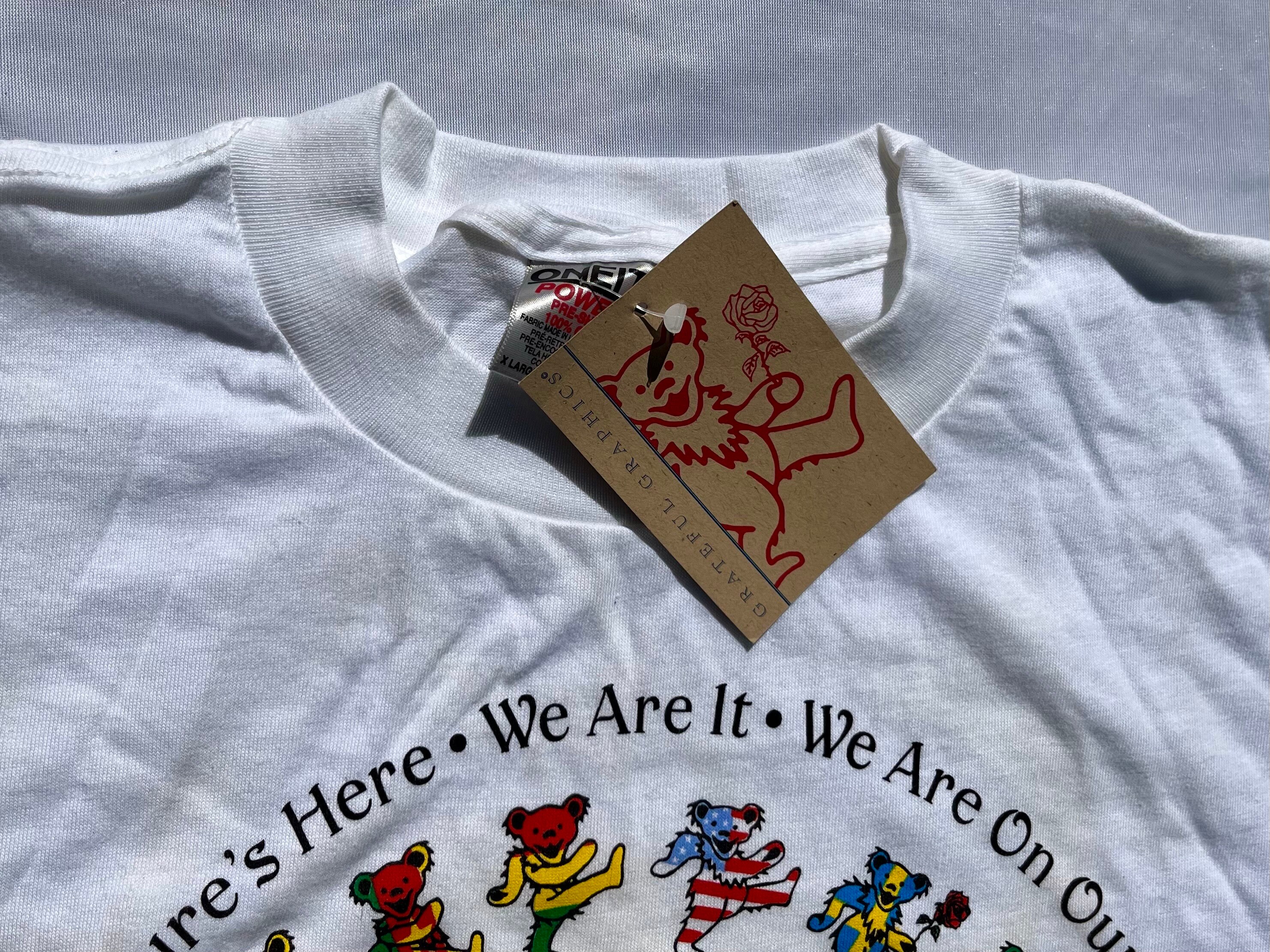 1992 Vintage Grateful Dead Reduce Reuse Recycle Jerry Bear Earth Tshirt ...