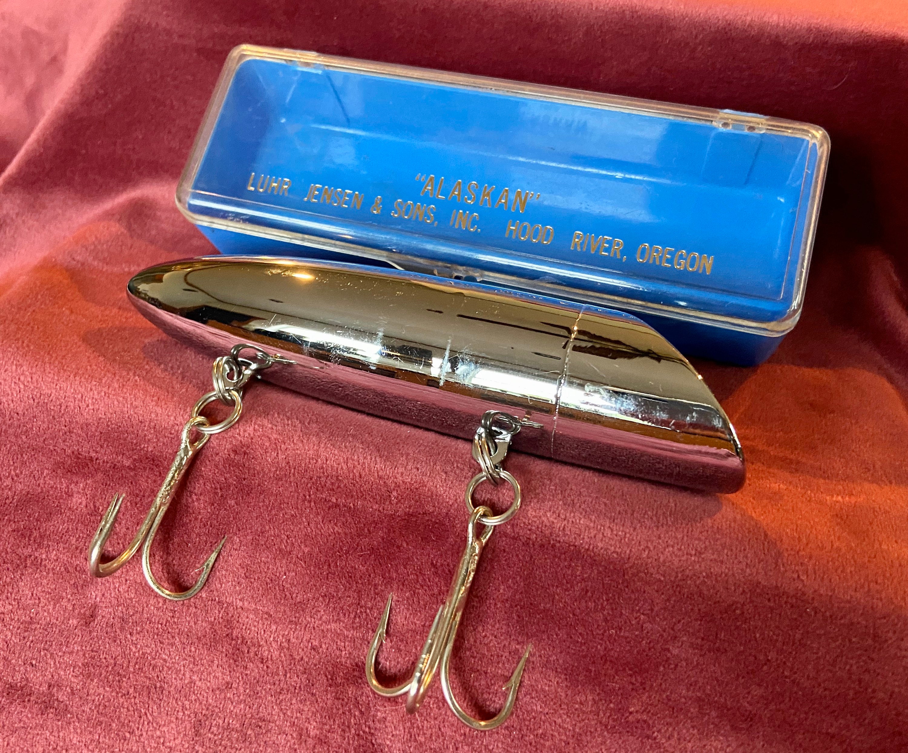 Vintage Luhr Jensen and Sons, Inc. Alaskan Metal Salmon Plug Lure in  Original Box - Etsy
