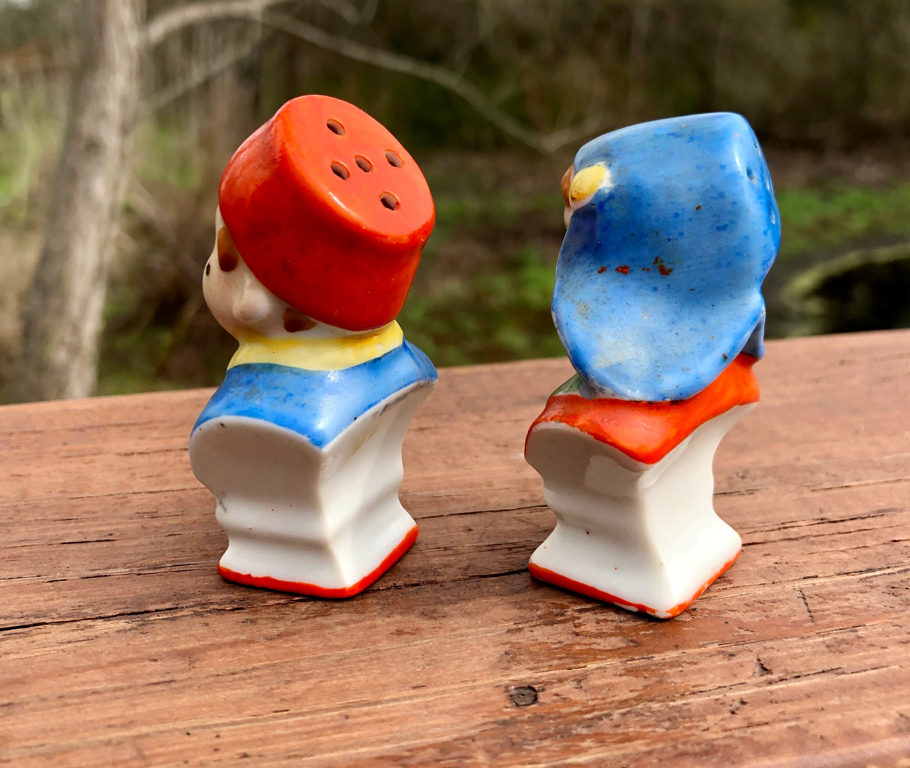 Vintage Dutch Boy and Girl Salt and Pepper Shakers Hand Painted ...