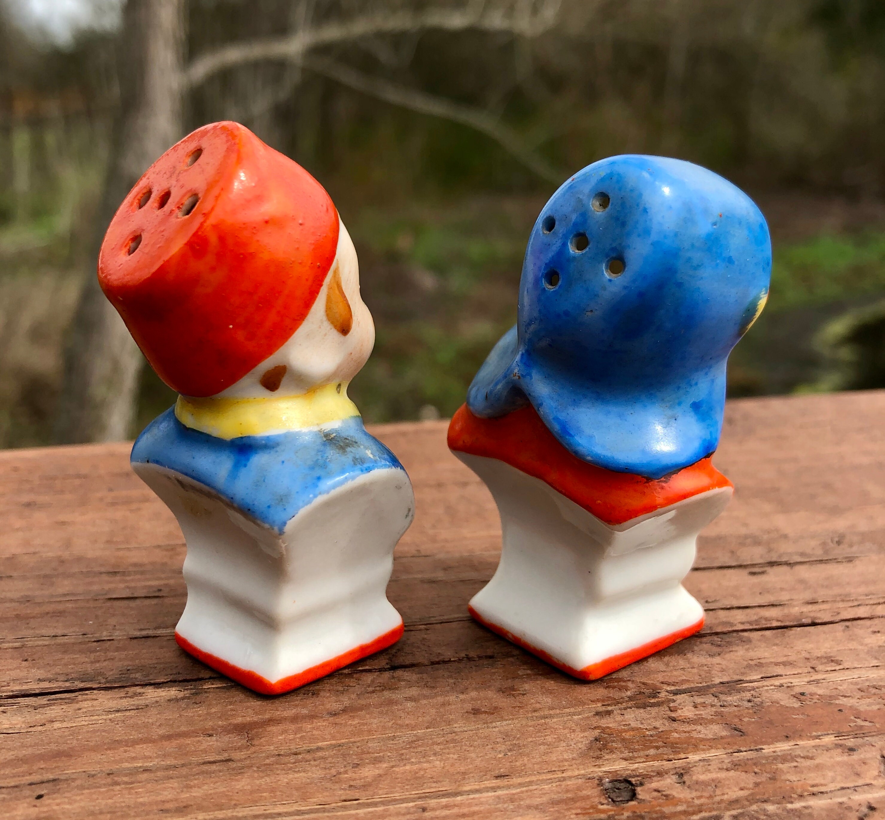 Vintage Dutch Boy and Girl Salt and Pepper Shakers Hand - Etsy