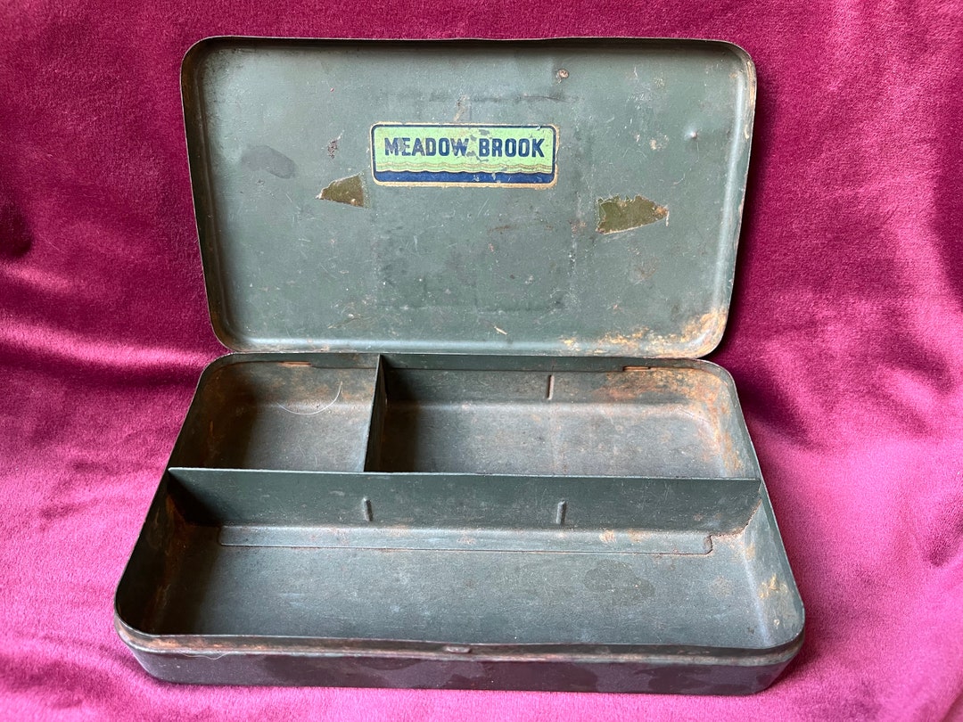 Vintage Fly Box and Leader Box Set Etsy