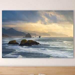 Ecola State Park Seascape Viewpoint Picture - Cannon Beach Sunset Photo - Oregon Coast Image - PNW Fine Art Photography Prints