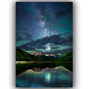 Ouray Colorado Milky Way Print: San Juan Mountains Nightscape