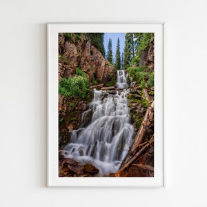 Colorado Waterfall Photo, Waterfall Photography, San Juan Mountains Fine Art Print, Wilderness Picture, Landscape Print