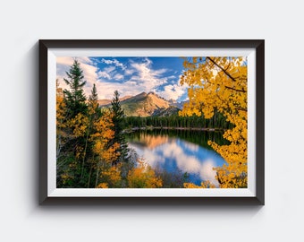 Rocky Mountain National Park - Longs Peak Bear Lake Photo, Large Wall Print, Landscape Photography, Colorado Wall Art, National Park Photo