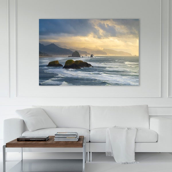 Sunset Over Cannon Beach Oregon - Seascape Photography Prints - Oregon Coast Fine Art Prints