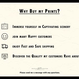 Daniel Forster Photography why buy my prints
