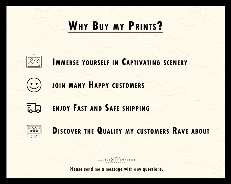 Daniel Forster Photography why buy my prints