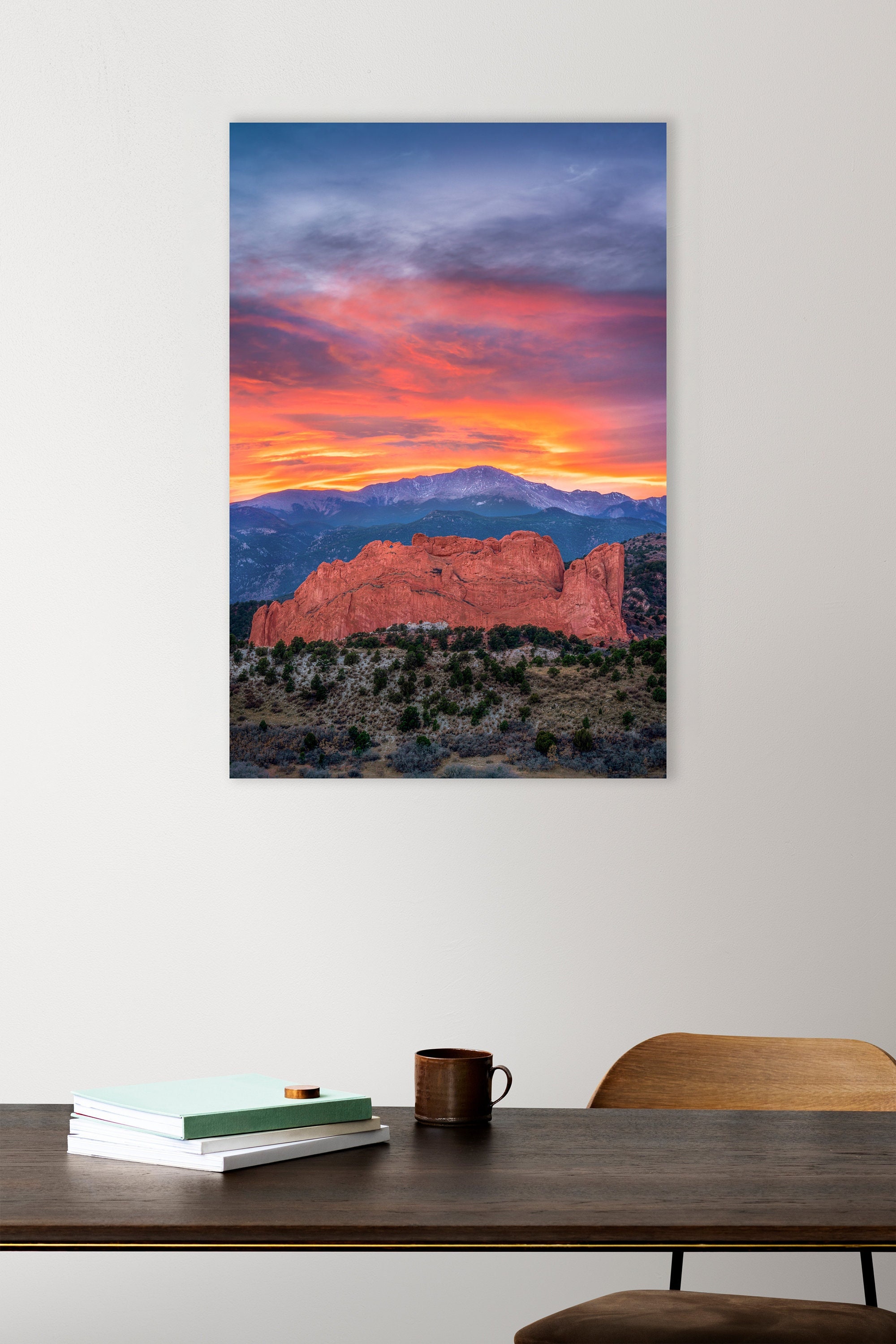 Garden of the Gods Sunset Photo Pikes Peak Photography - Etsy