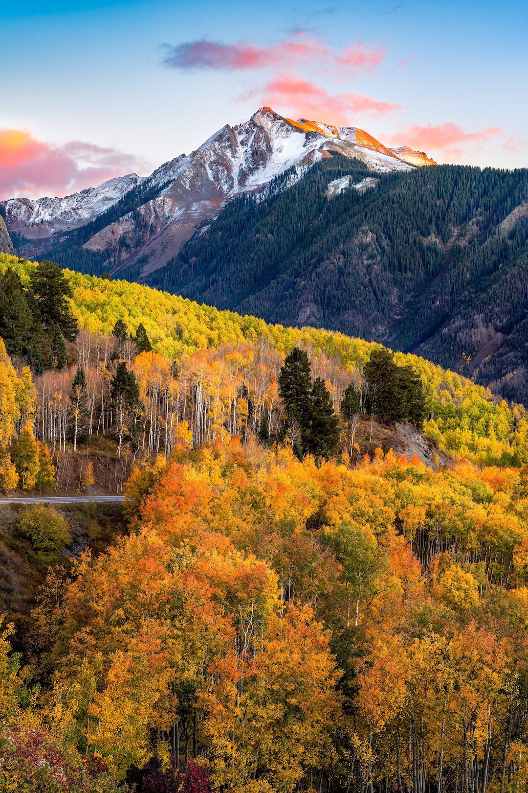 San Juan Mountains Autumn Photo, Rocky Mountain Sunset Wall Art ...