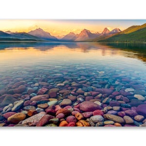 Glacier National Park Photo - Picture of Lake McDonald - Beautiful Landscape Photography Print - Montana Sunset Wall Art by Daniel Forster