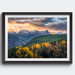 Colorado Photo of San Juan Mountains Sunrise - Autumn Wall Art Home Decor, Professional Landscape Photography Prints by Daniel Forster