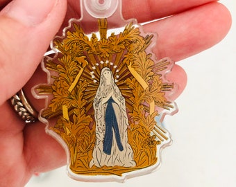 Mary Keychain - Catholic Keychain - Marian Key chain