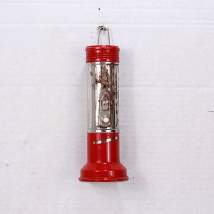 Vintage Nickel-Plated Flashlight: 1960s Police Pocket Light