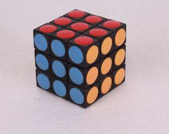 Vintage Magic Cube in Box, Bulgarian Rubik's Cube, Logic Game, Travel Puzzle