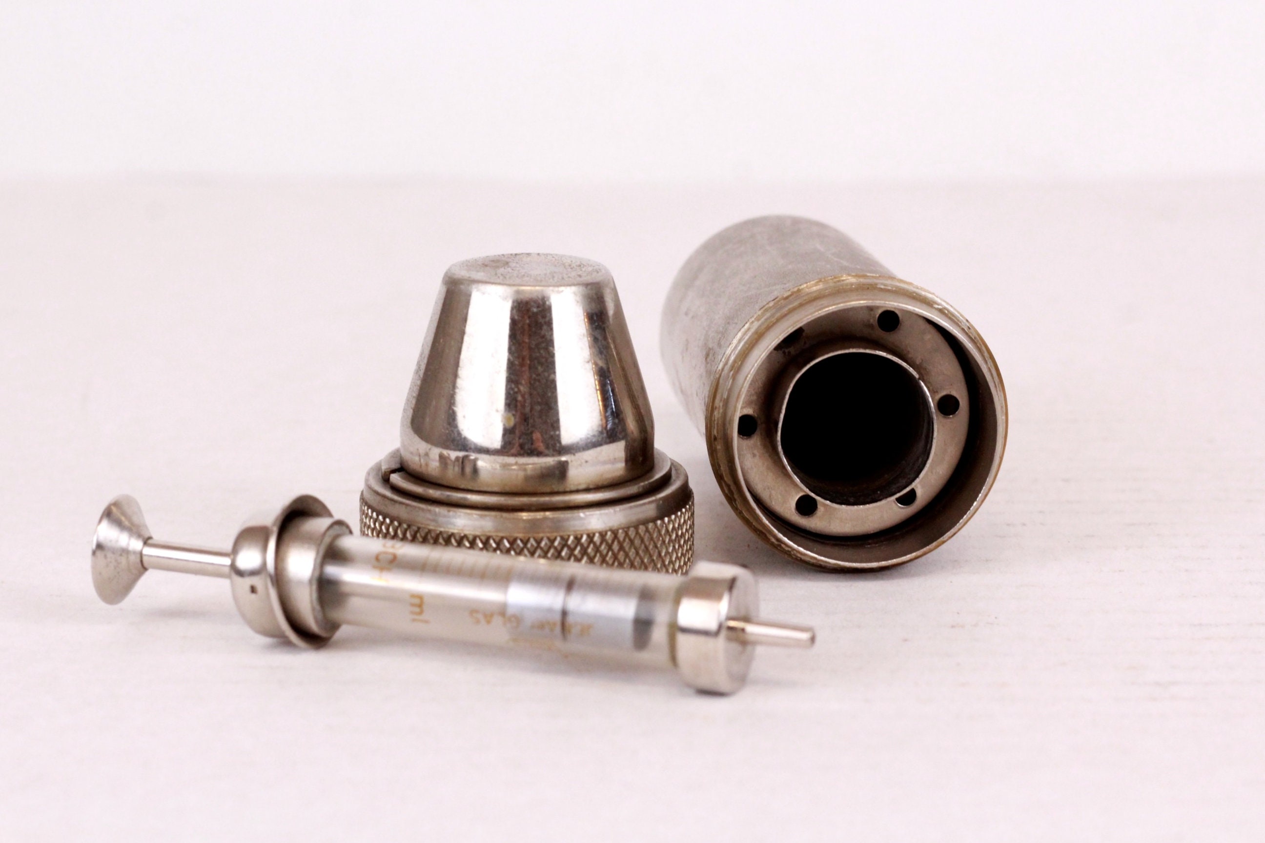 Vintage Syringe Container Autoclave Sterilizer Medical Etsy