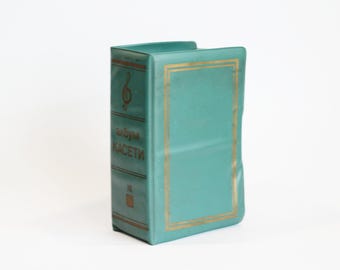 Porta cassette retrò: custodia in similpelle anni '80