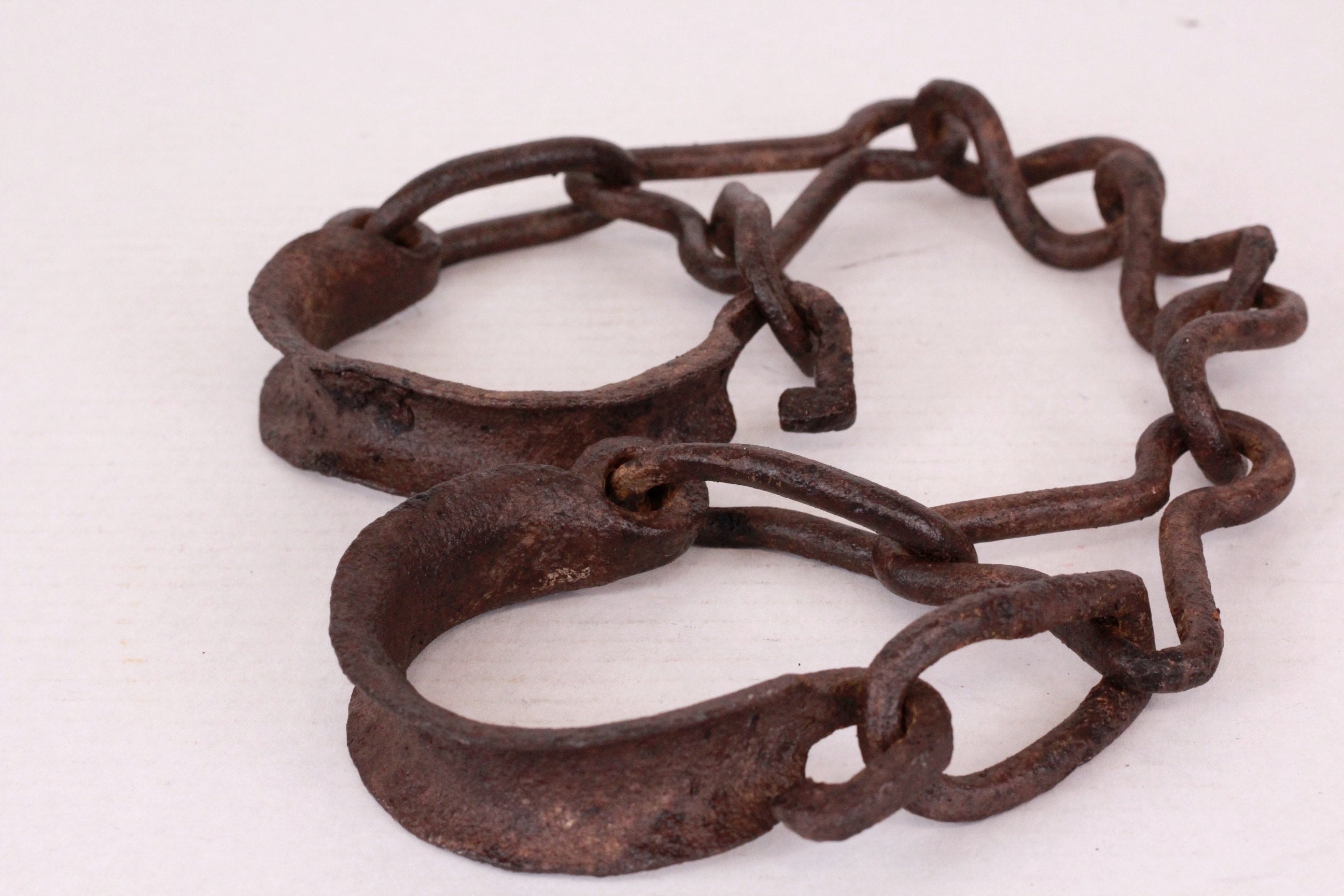 Antique Shackles Horse Leg Iron Chain Animal Ankle Shackles Etsy UK