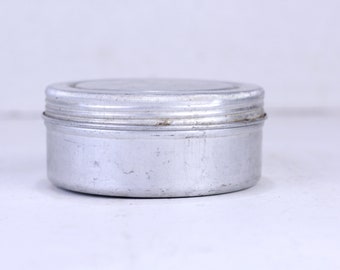 Vintage Aluminum Soup Box, Lunch Box, Round Box