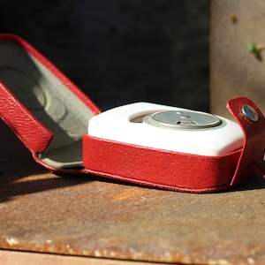 Vintage Light Exposure Meter, Camera Light Meter with Leather Case, Working, Photography