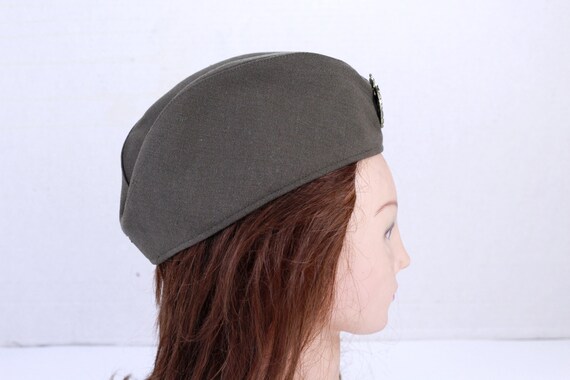 Vintage Uniform Military Hat, Army Parade Cap - image 3