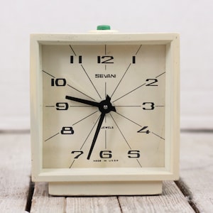 Vintage Alarm Clock Sevani, USSR Made