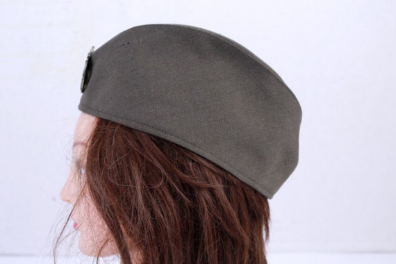 Vintage Uniform Military Hat, Army Parade Cap - image 5