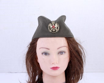 Vintage Uniform Military Hat, Army Parade Cap