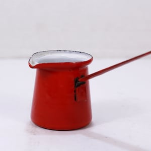 Vintage Small Enamel Coffee Pot for Turkish Coffee