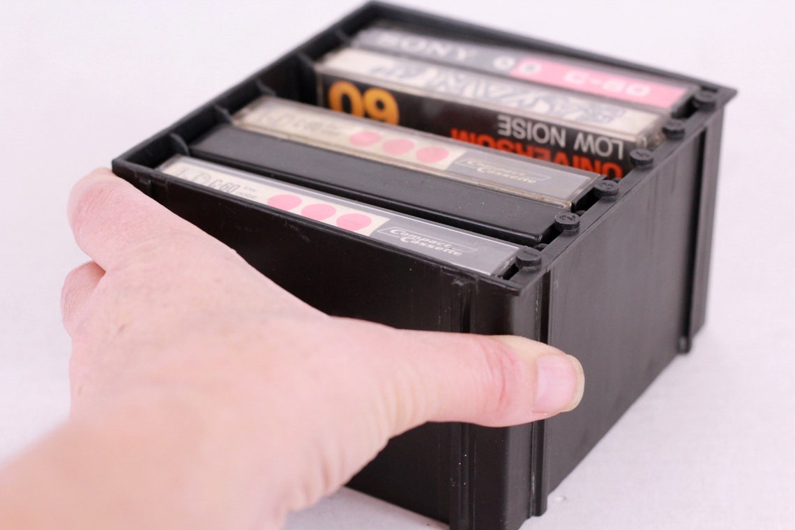 Retro Cassette Tape Holder, Tape Cassette Storage, Carrier Etsy