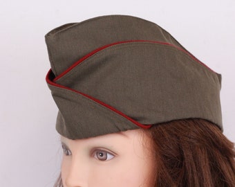 Vintage uniforme militaire hoed, pet legerparade
