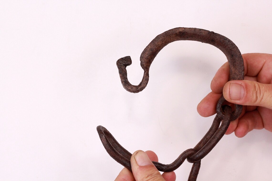 Antique Shackles Horse Leg Iron Chain Animal Ankle Shackles Etsy UK