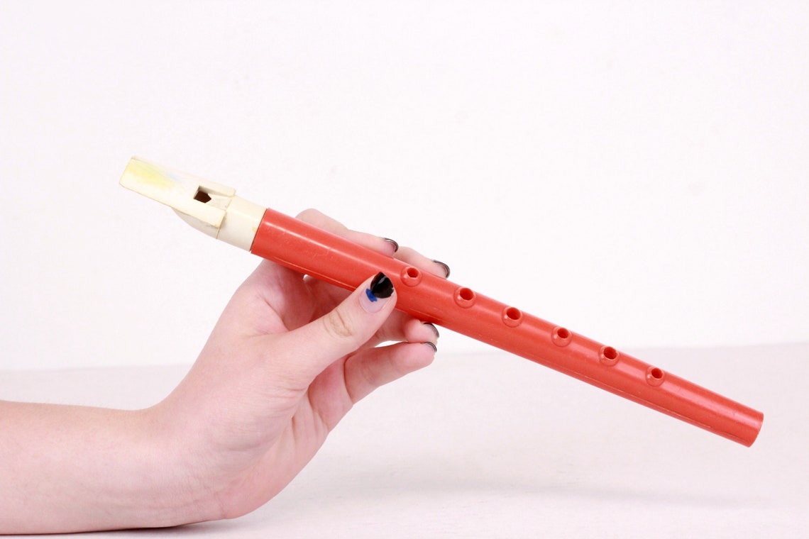 Vintage Plastic Toy Flute, Children Flute Toy Etsy