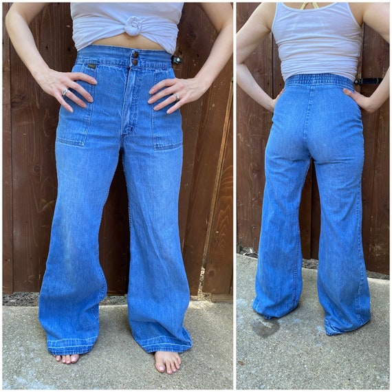 RARE 70’s Wrangler Vintage Bell Bottoms - Size 4 … - image 1