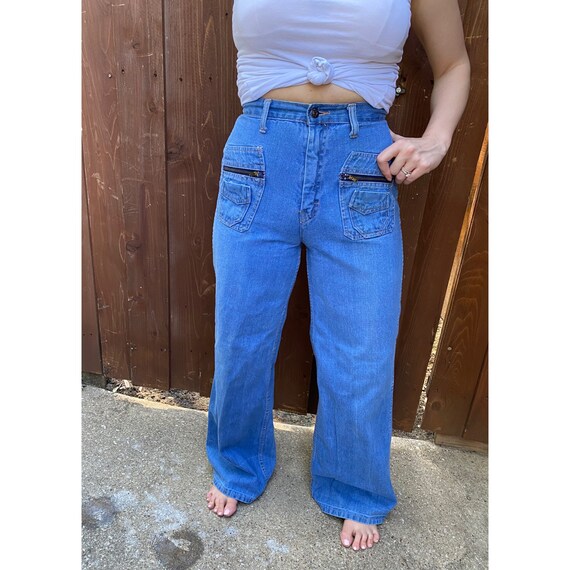 70’s Vintage Bell Bottoms - Size 2 or 4 / 26” Wai… - image 4
