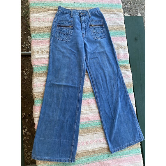 70’s Vintage Bell Bottoms - Size 2 or 4 / 26” Wai… - image 7