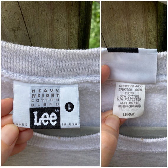 80’s Vintage LEE Crewneck Sweatshirt - Size Large… - image 4