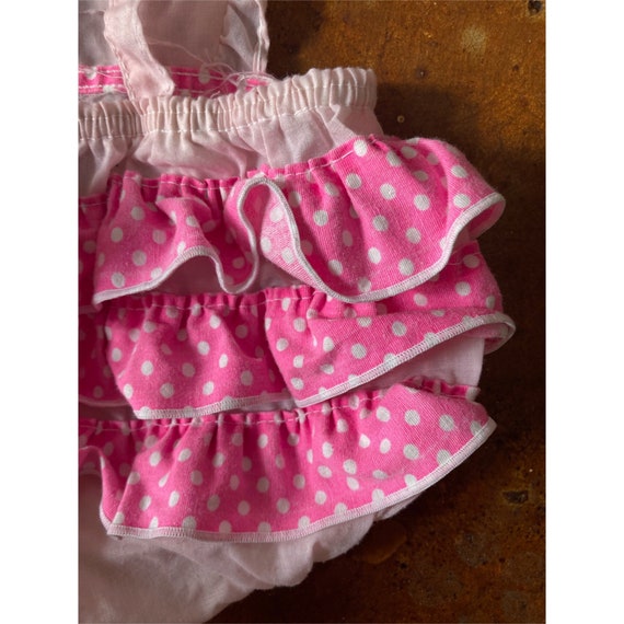 60’s Vintage Baby Girl’s Ruffle Romper - Size 6 -… - image 5