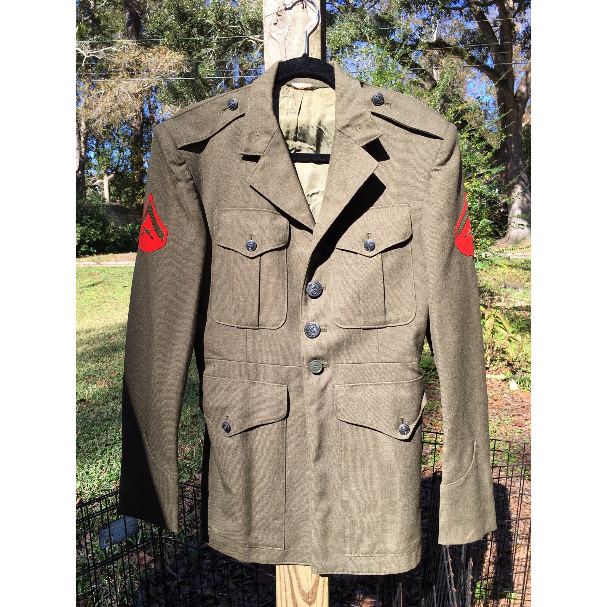 60's Vintage Vietnam Era Wool Jacket - Marine Corps USMC 60's Vintage Vietnam Era Wool Jacket - Marine Corps USMC