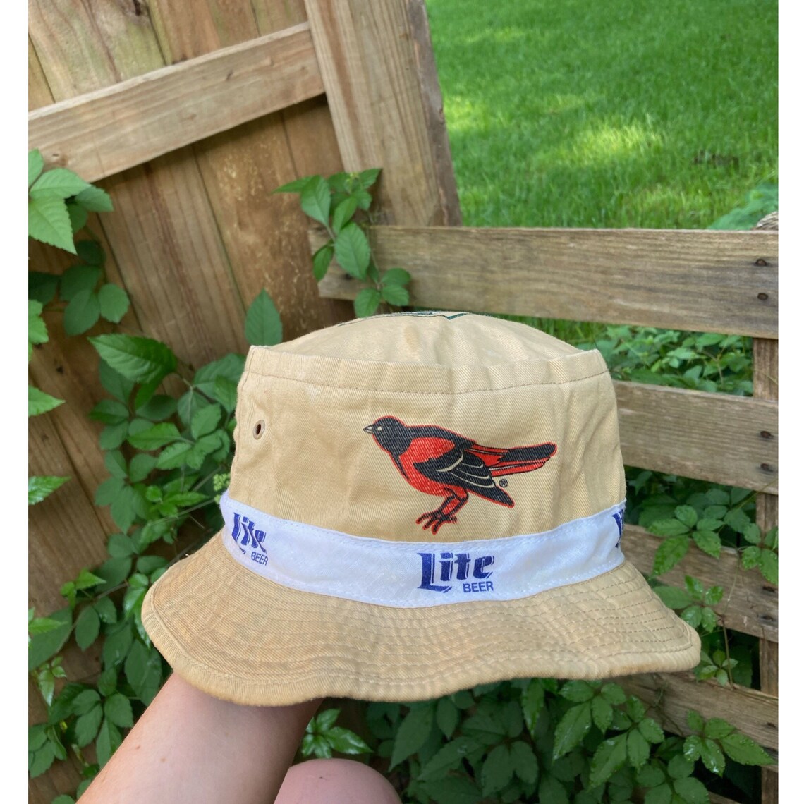 94' Vintage Miller Lite Orioles Bucket Hat 40 Etsy