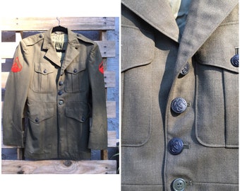 60's Vintage Vietnam Era Wool Jacket - Marine Corps USMC