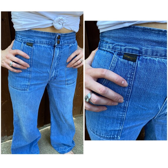 RARE 70’s Wrangler Vintage Bell Bottoms - Size 4 … - image 3