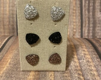 Druzy Stud Earrings